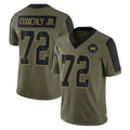 Kieara W.Commanders #72 Josh Conerly Jr. Player Olive Salute To Service Limited Game Stitched Jerseys