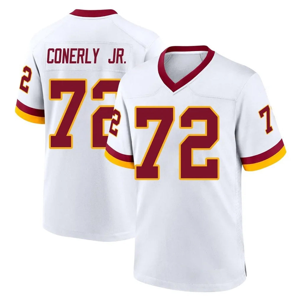 Kieara W.Commanders #72 Josh Conerly Jr. Player White Home Game Stitched Jerseys
