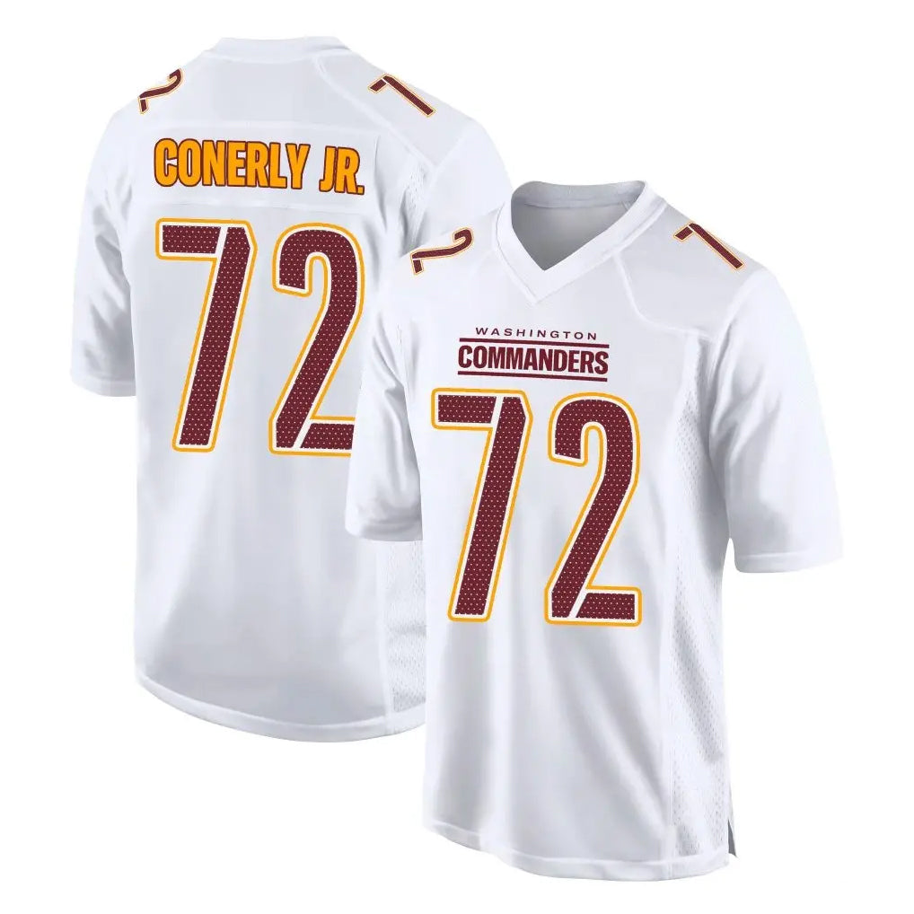 Kieara W.Commanders #72 Josh Conerly Jr. Player White Tundra Fashion Home Game Stitched Jerseys
