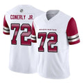 Kieara W.Commanders #72 Josh Conerly Jr. Player White Vapor F.U.S.E. Limited Home Game Stitched Jerseys