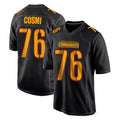 Kieara W.Commanders #76 Sam Cosmi Player Black Carbon Fashion Home Game Stitched Jerseys