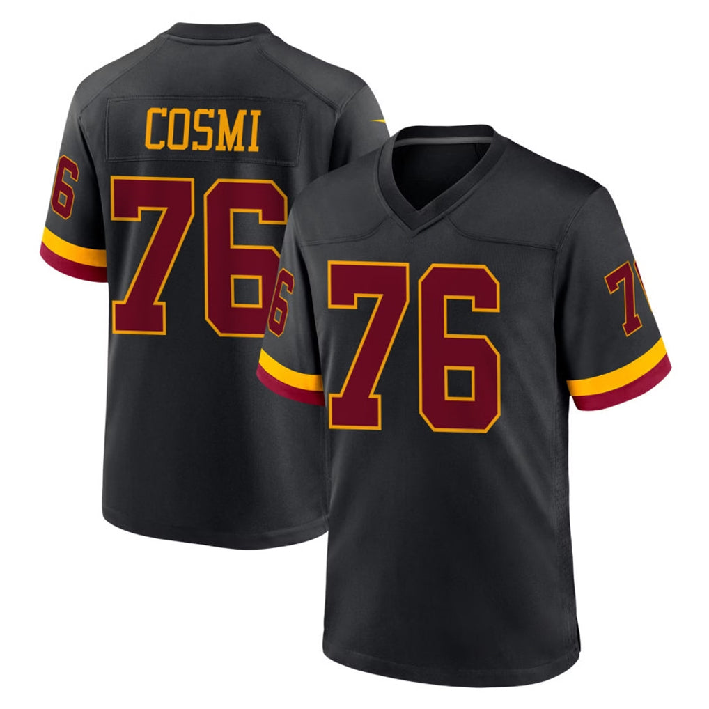 Kieara W.Commanders #76 Sam Cosmi Player Black Limited Home Game Stitched Jerseys