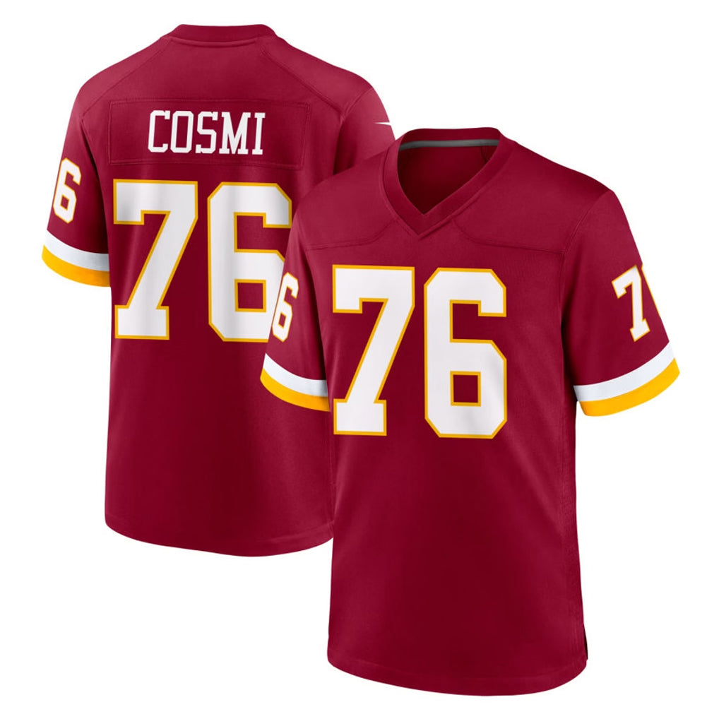 Kieara W.Commanders #76 Sam Cosmi Player Burgundy Game Home Stitched Jerseys