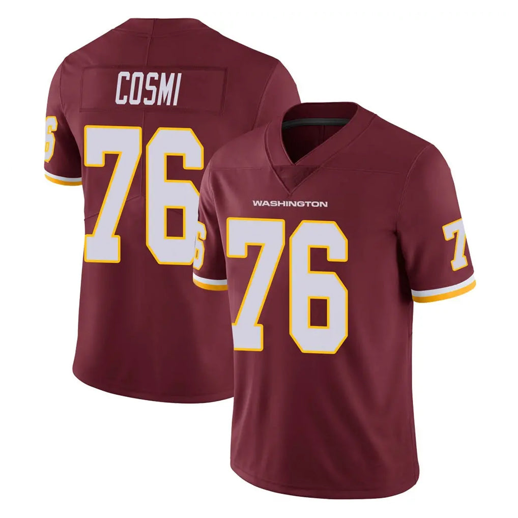 Kieara W.Commanders #76 Sam Cosmi Player Burgundy Limited Team Color Vapor Untouchable Home Game Stitched Jerseys