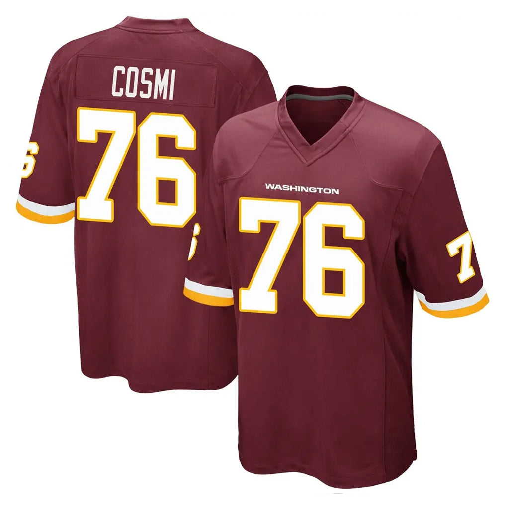 Kieara W.Commanders #76 Sam Cosmi Player Burgundy Team Color Home Game Stitched Jerseys