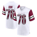 Kieara W.Commanders #76 Sam Cosmi Player White Game Home Stitched Jerseys