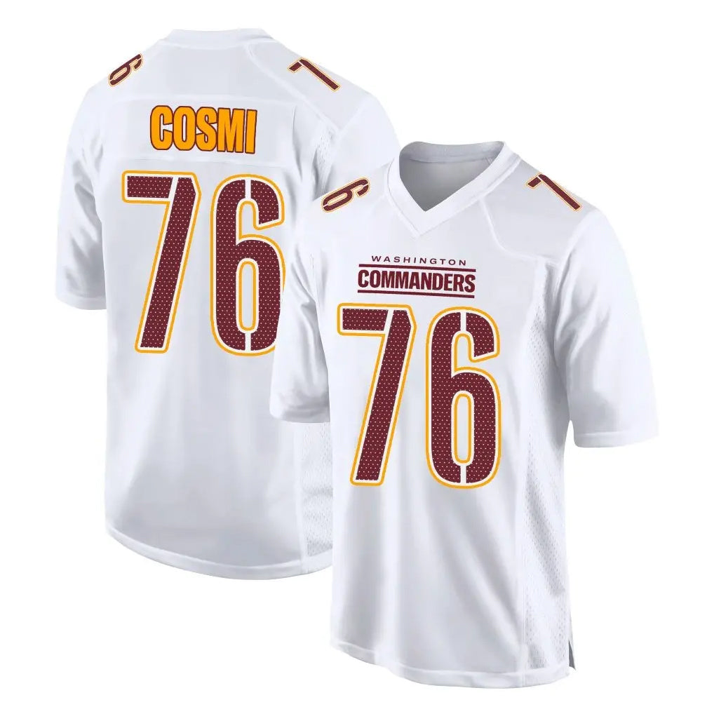 Kieara W.Commanders #76 Sam Cosmi Player White Tundra Fashion Home Game Stitched Jerseys