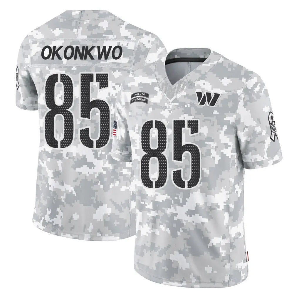 Kieara W.Commanders #85 Chig Okonkwo Player Arctic Camo Limited Salute To Service Home Game Stitched Jerseys