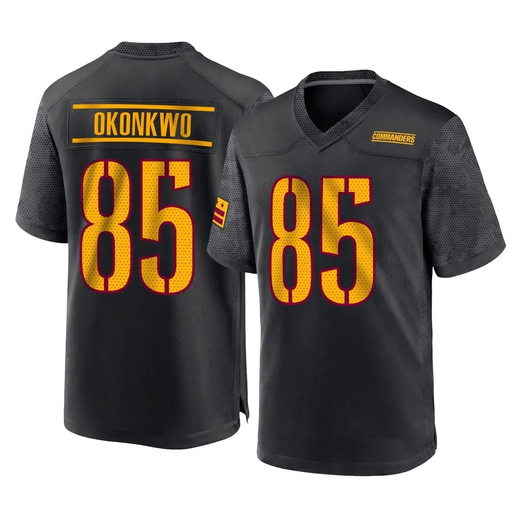 Kieara W.Commanders #85 Chig Okonkwo Player Black Home Game Stitched Jerseys