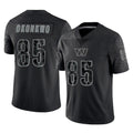 Kieara W.Commanders #85 Chig Okonkwo Player Black Limited Reflective Home Game Stitched Jerseys