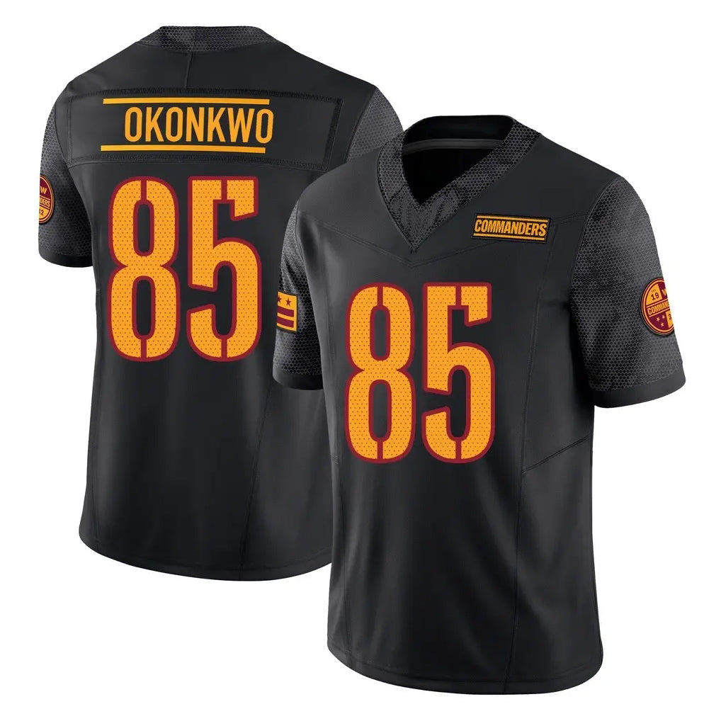 Kieara W.Commanders #85 Chig Okonkwo Player Black Limited Vapor F.U.S.E. Home Game Stitched Jerseys