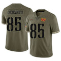 Kieara W.Commanders #85 Chig Okonkwo Player Olive Salute To Service Limited Home Game Stitched Jerseys