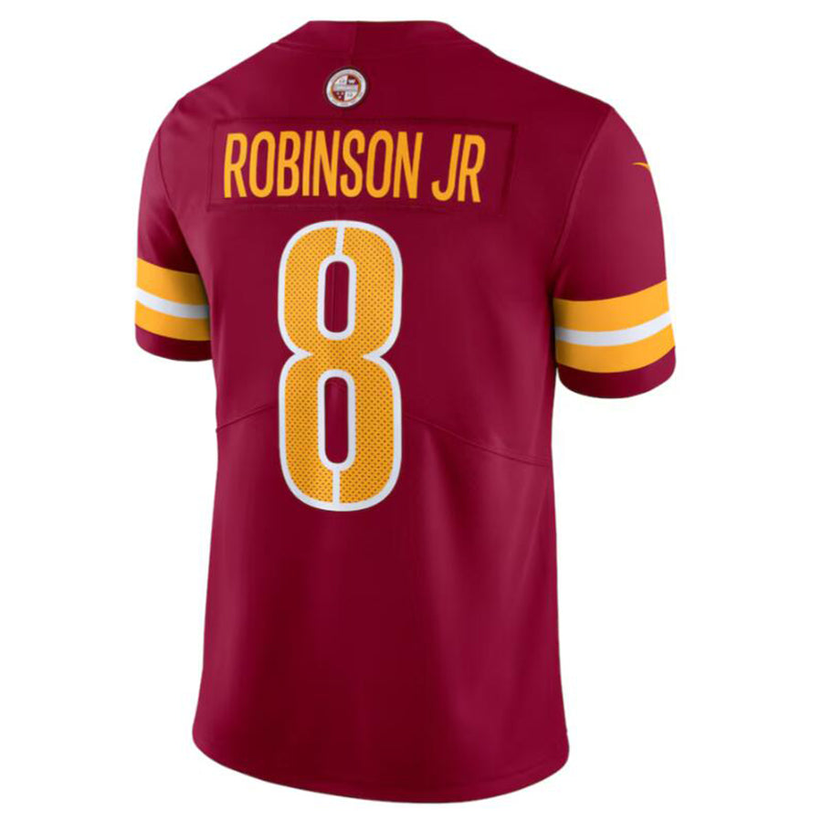 Kieara W.Commanders #8 Brian Robinson Jr. Burgundy Vapor Untouchable Limited American Stitched Jersey