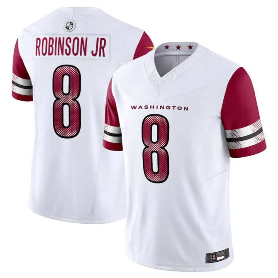 Kieara W.Commanders #8 Brian Robinson Jr. White Vapor F.U.S.E. Limited American Stitched Jersey
