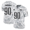 Kieara W.Commanders #90 Charles Omenihu Player Arctic Camo Limited Salute To Service Home Game Stitched Jerseys