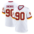 Kieara W.Commanders #90 Charles Omenihu Player White Home Game Stitched Jerseys