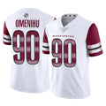 Kieara W.Commanders #90 Charles Omenihu Player White Limited Vapor Home Game Stitched Jerseys