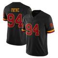 Kieara W.Commanders #94 Daron Payne Player Black Limited Vapor Home Game Stitched Jerseys