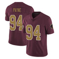 Kieara W.Commanders #94 Daron Payne Player Burgundy Alternate Vapor Untouchable Home Game Stitched Jerseys