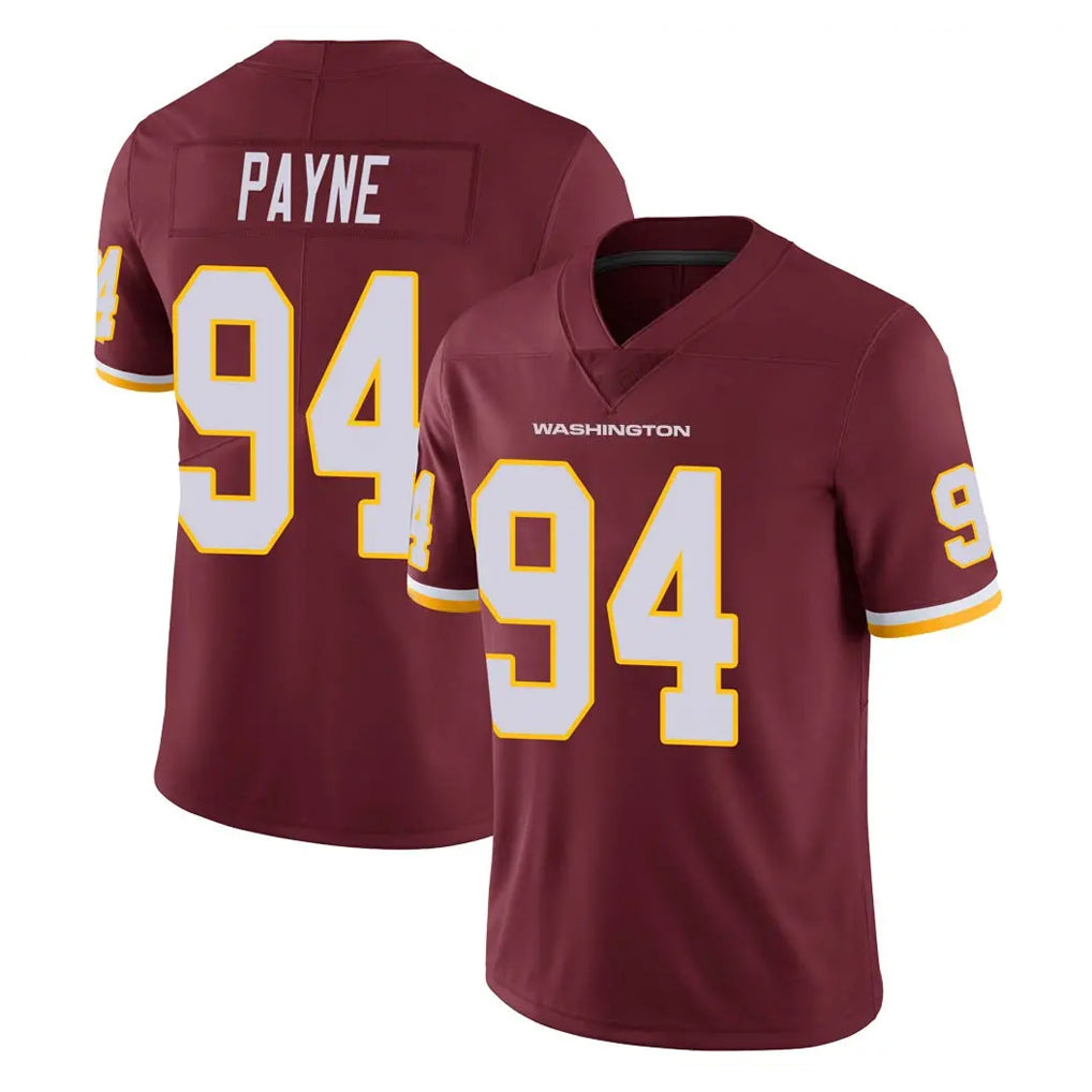 Kieara W.Commanders #94 Daron Payne Player Burgundy Limited Team Color Vapor Untouchable Home Game Stitched Jerseys