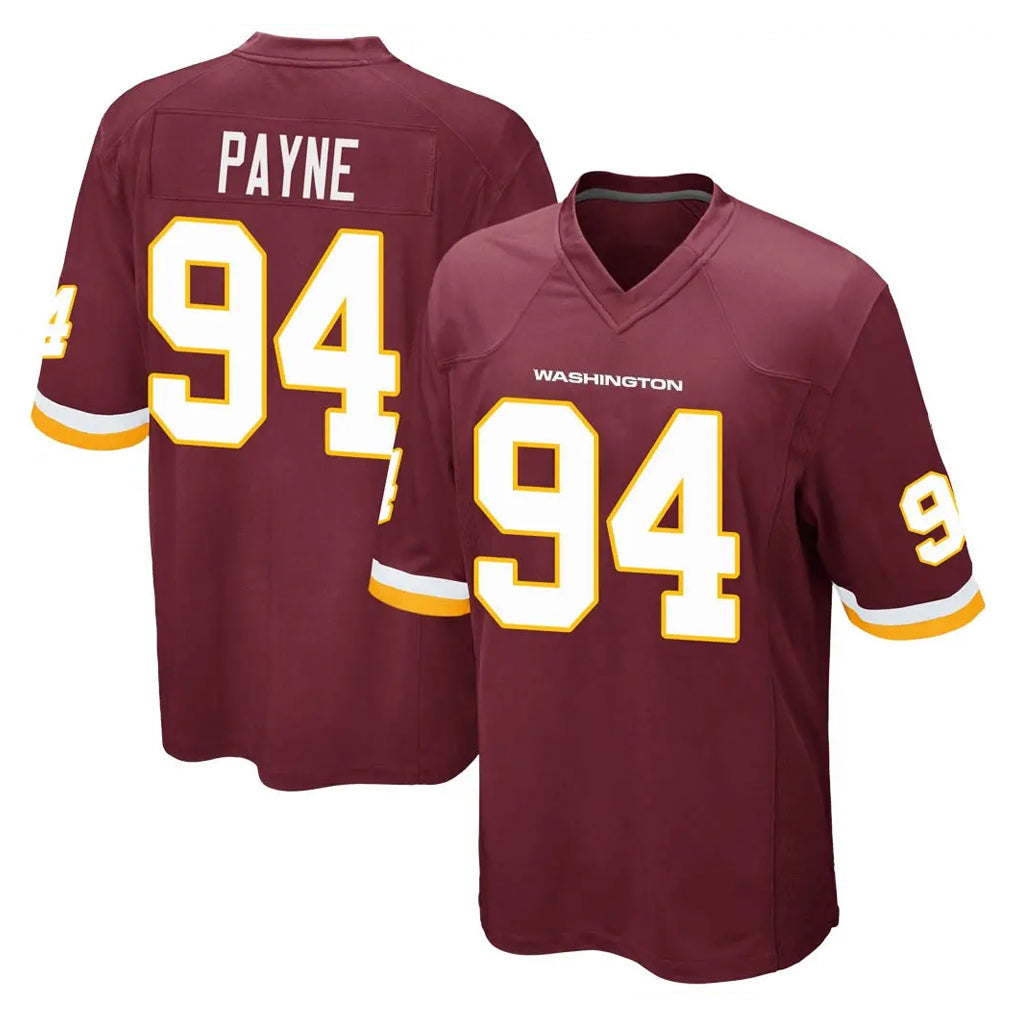Kieara W.Commanders #94 Daron Payne Player Burgundy Team Color Home Game Stitched Jerseys