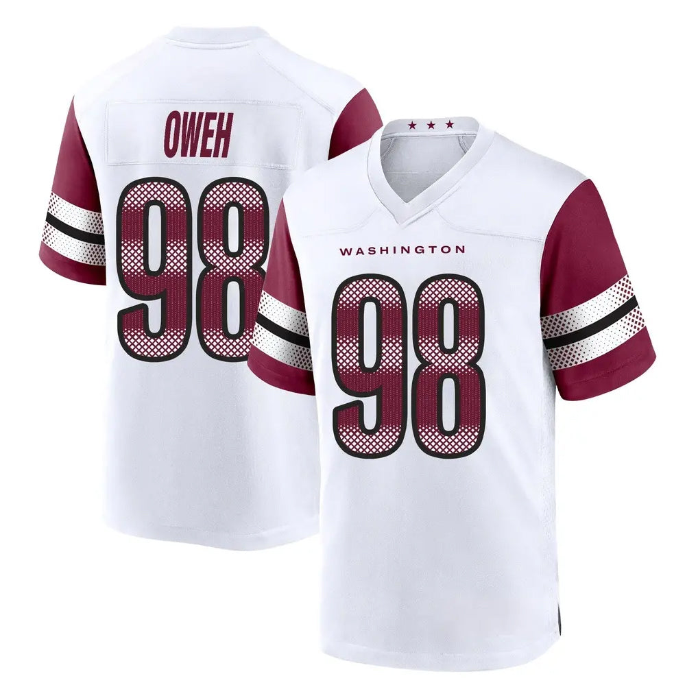 Kieara W.Commanders #98 Odafe Oweh Player White Game Home Stitched Jerseys