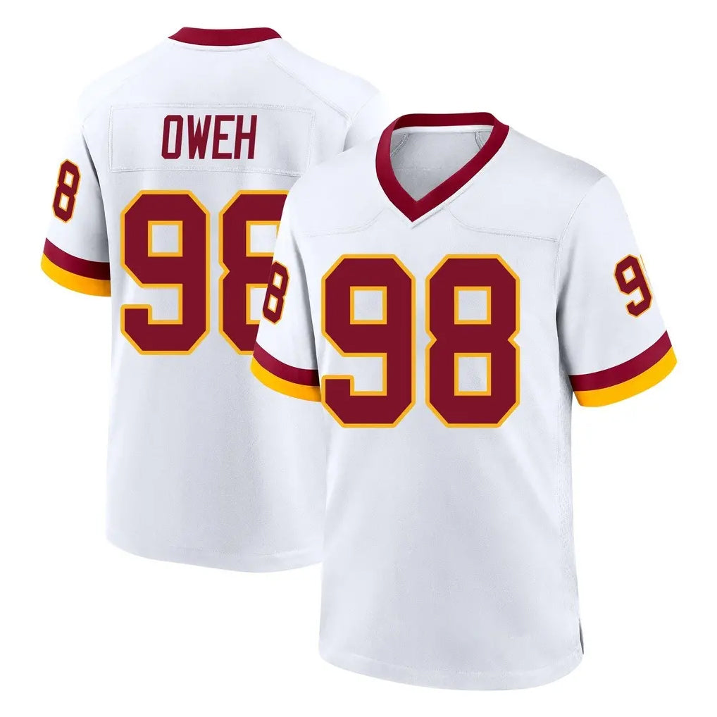 Kieara W.Commanders #98 Odafe Oweh Player White Home Game Stitched Jerseys