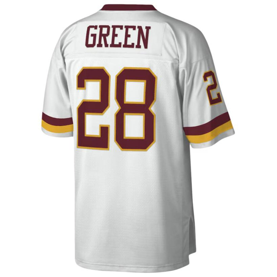Kieara Washington Football Team #28 Darrell Green Mitchell & Ness White Legacy Replica Stitched Jerseys