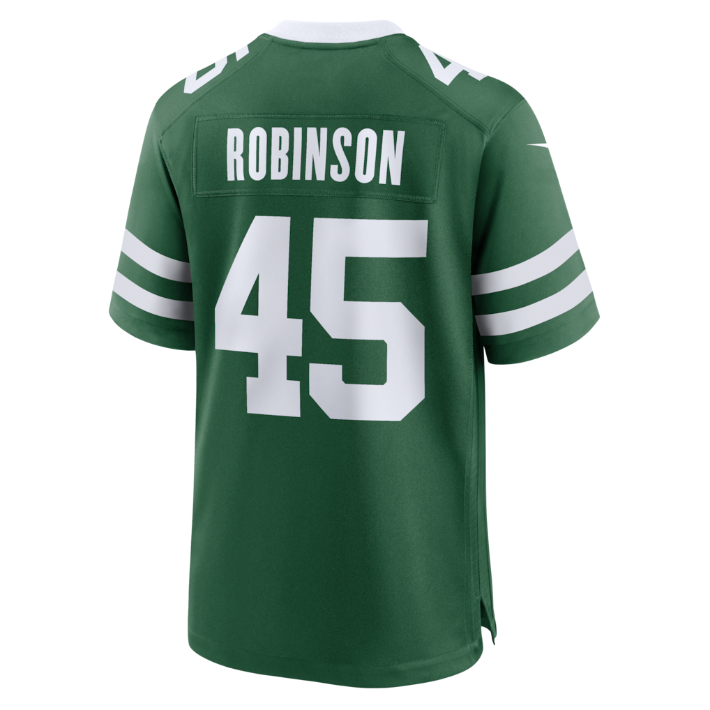 Kieara NY.Jets #45 Mark Robinson Legacy Green Team Game Jersey
