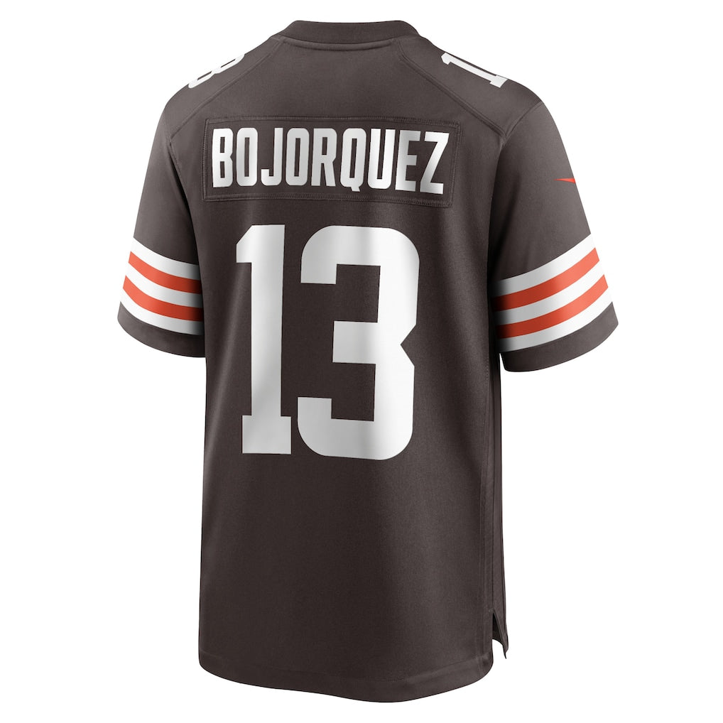 Kieara C.Browns #13 Corey Bojorquez Brown Team Game Jersey