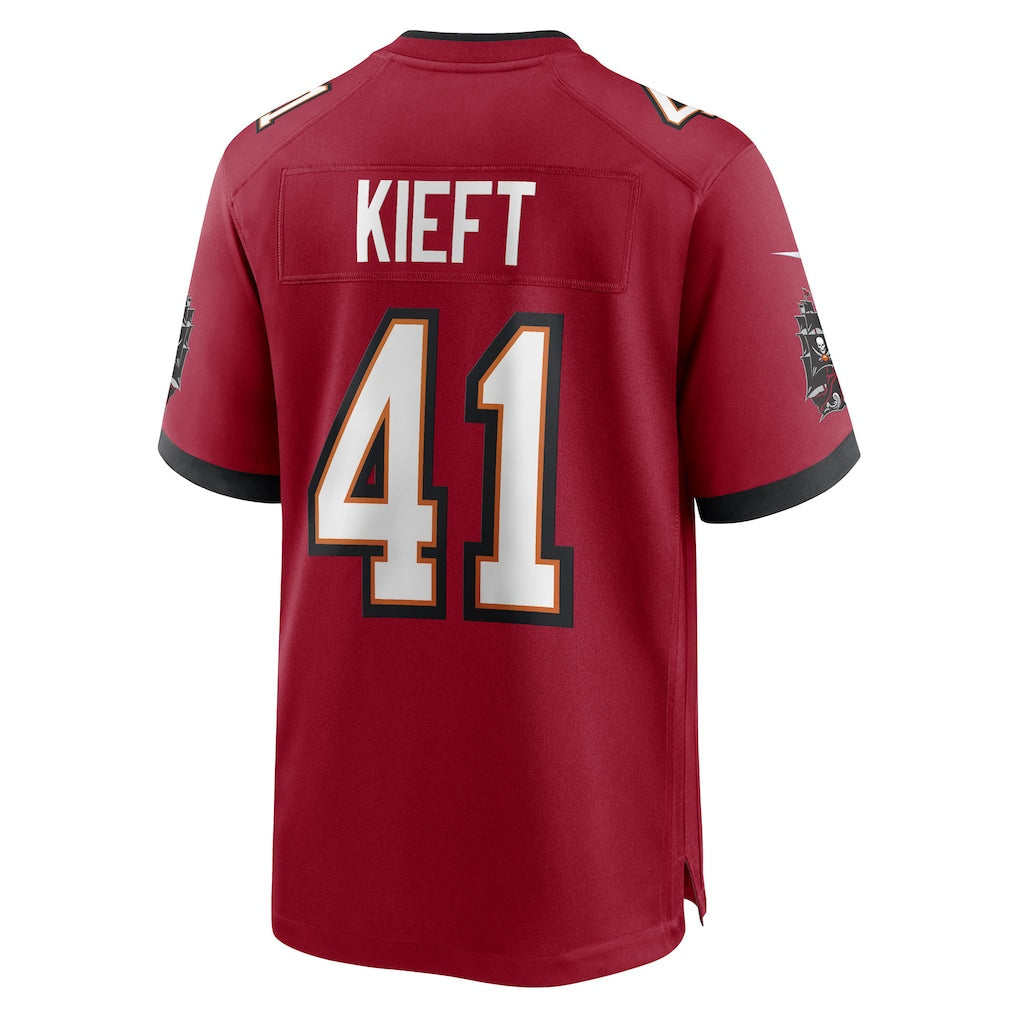 Kieara TB.Buccaneers #41 Ko Kieft Red Game Player Jersey