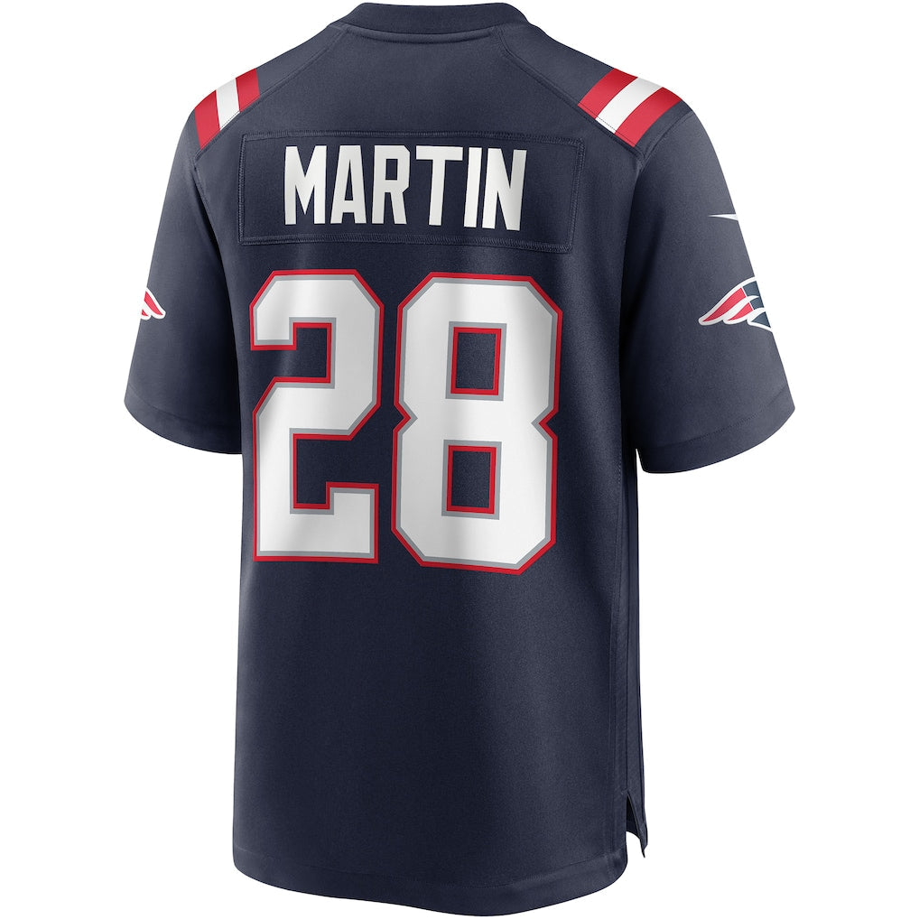 Kieara NE.Patriots #28 Curtis Martin Navy Game Retired Player Jersey