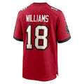 Kieara TB.Buccaneers #18 Josh Williams Red Team Game Jersey