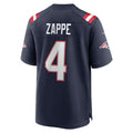 Kieara NE.Patriots #4 Bailey Zappe Navy Game Player Jersey