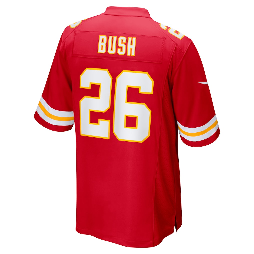 Kieara KC.Chiefs #26 Deon Bush Red Game Player Jersey