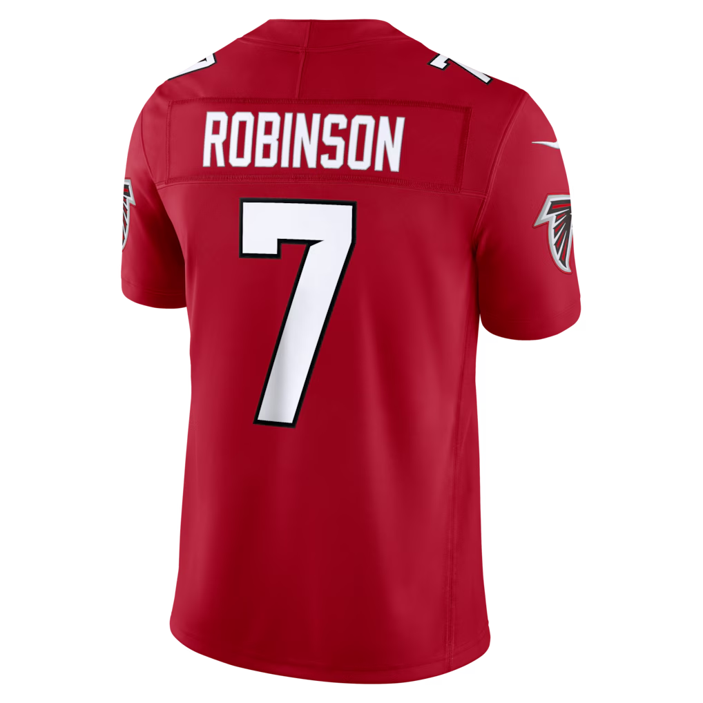 Kieara A.Falcons #7 Bijan Robinson Red Vapor F.U.S.E. Limited Stitched Jerseys