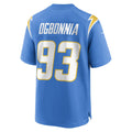Kieara LA.Chargers #93 Otito Ogbonnia Powder Blue Player Game Jersey