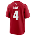 Kieara A.Cardinals #4 Jeremiyah Love Red Game Player Stitched Jerseys