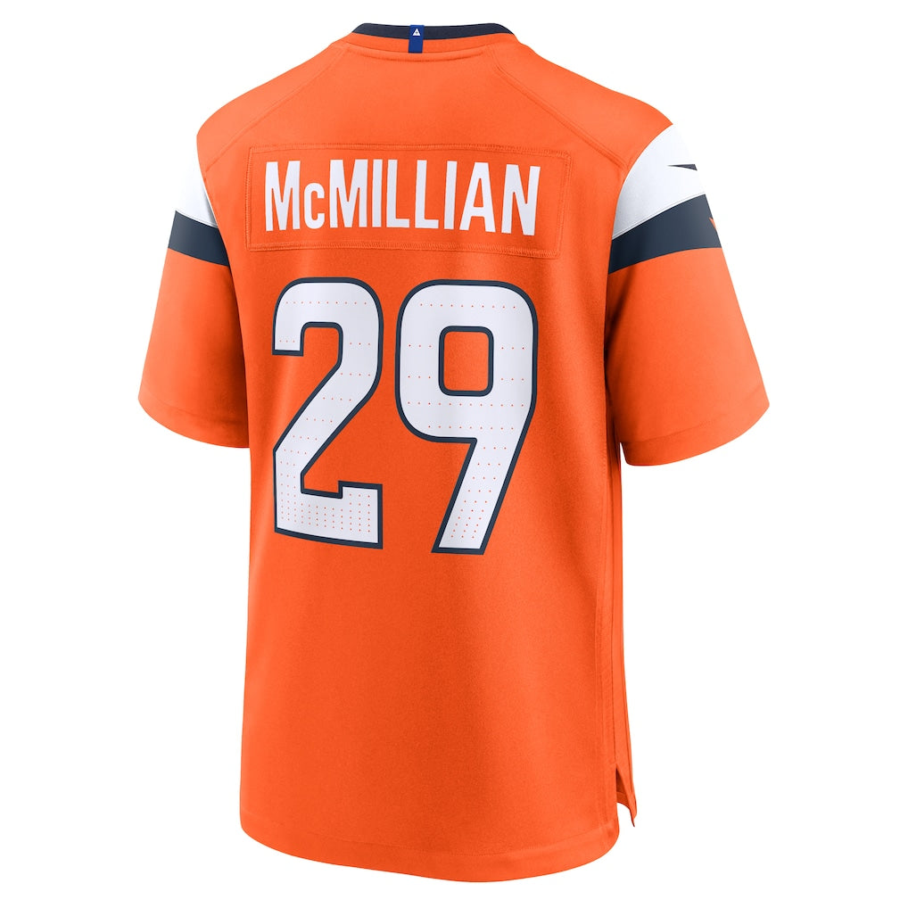 Kieara D.Broncos #29 Ja'Quan McMillian Orange Team Game Jersey