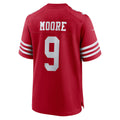 Kieara SF.49ers #9 Skyy Moore Scarlet Team Game Jersey
