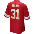 Kieara KC.Chiefs #31 Priest Holmes Red Game Retired Player Jersey