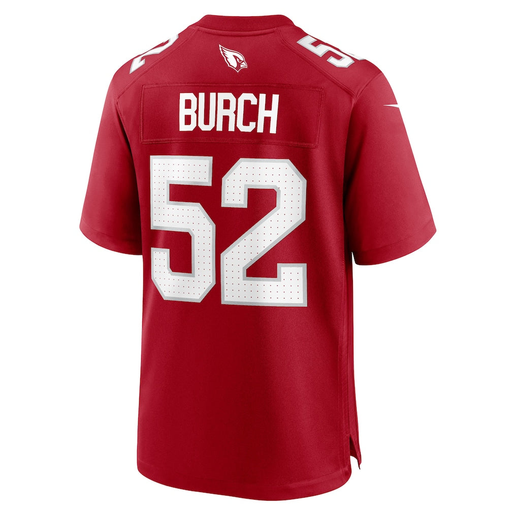 Kieara A.Cardinals #52 Jordan Burch Cardinal Team Game Jersey