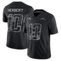 Kieara LA.Chargers #10 Justin Herbert Player Black Limited 2026 Salute to Service Home Game Stitched Jerseys