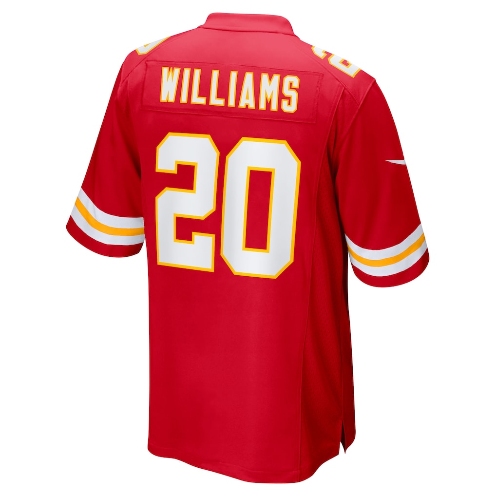 Kieara KC.Chiefs #20 Nohl Williams Red Game Jersey