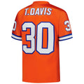 Kieara D.Broncos #30 Terrell Davis Mitchell & Ness Orange 1995 Authentic Throwback Retired Player Jersey