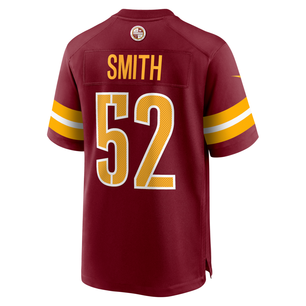 Kieara W.Commanders #52 Preston Smith Burgundy Team Game Jersey