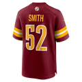 Kieara W.Commanders #52 Preston Smith Burgundy Team Game Jersey