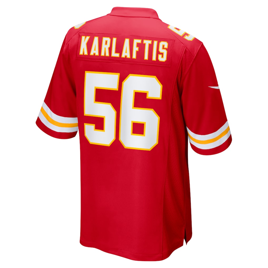 Kieara KC.Chiefs #56 George Karlaftis Red Player Game Jersey