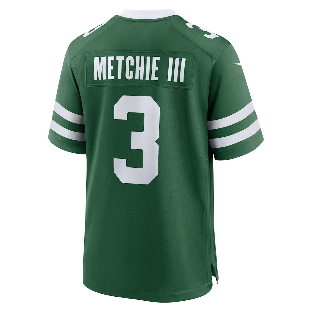 Kieara NY.Jets #3 John Metchie III Legacy Green Team Game Jersey
