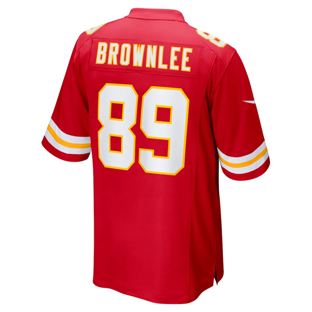 Kieara KC.Chiefs #89 Jason Brownlee Red Team Game Jersey
